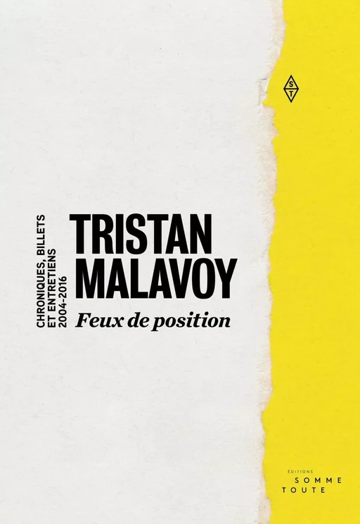 Feux de position - Tristan Malavoy - Productions Somme Toute