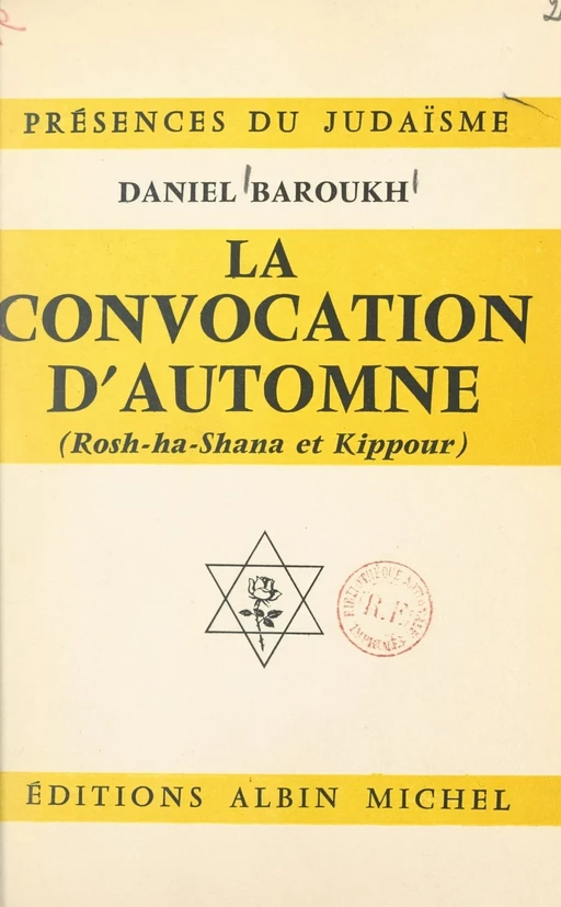 La convocation d'automne - Daniel Baroukh - FeniXX réédition numérique