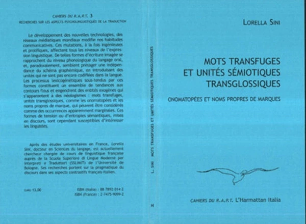 Mots transfuges et unités sémiotiques transglossiques - Lorella Sini - Editions L'Harmattan