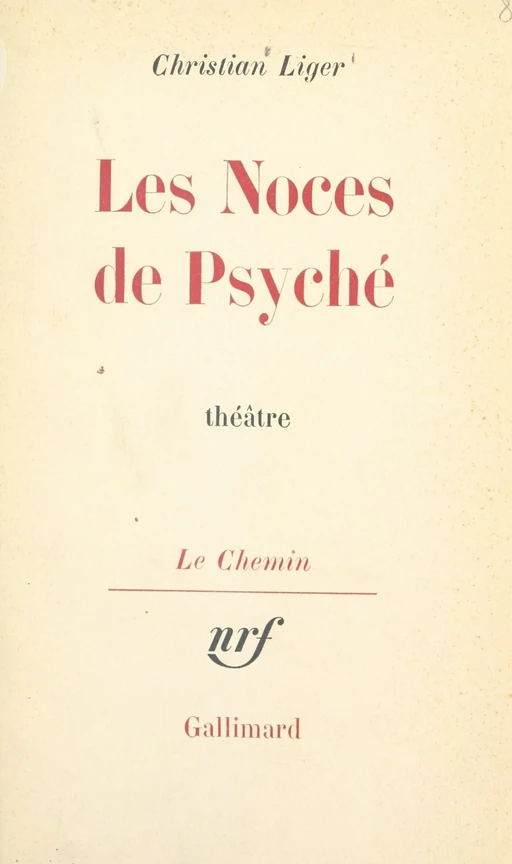 Les noces de Psyché - Christian Liger - FeniXX réédition numérique