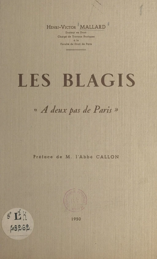 Les Blagis - Henri-Victor Mallard - FeniXX réédition numérique