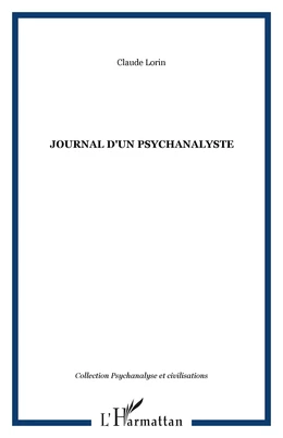 JOURNAL D'UN PSYCHANALYSTE