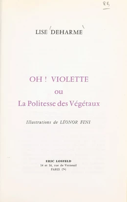 Oh ! Violette