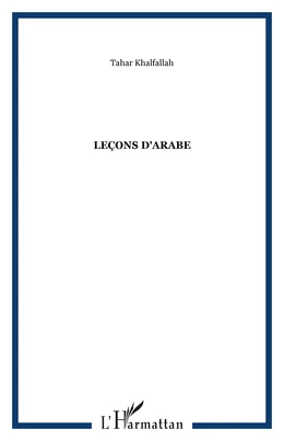 Leçons d'arabe