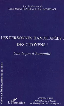 Les personnes handicapées : des citoyens !