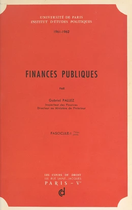 Finances publiques