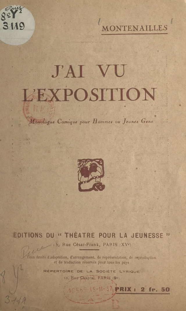 J'ai vu l'exposition -  Montenailles - FeniXX réédition numérique