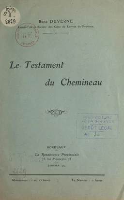 Le testament du Chemineau