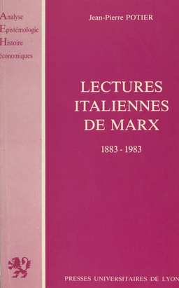 Lectures italiennes de Marx