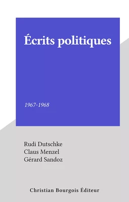 Écrits politiques