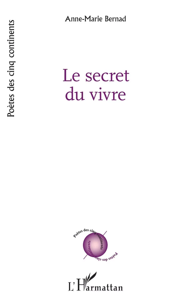 Le secret du vivre - Anne-Marie Bernad - Editions L'Harmattan