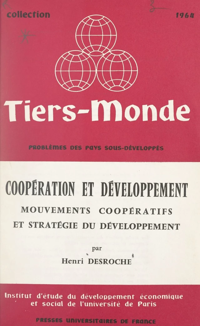 Coopération et développement - Henri Desroche - FeniXX réédition numérique