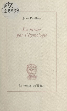 La preuve par l'étymologie