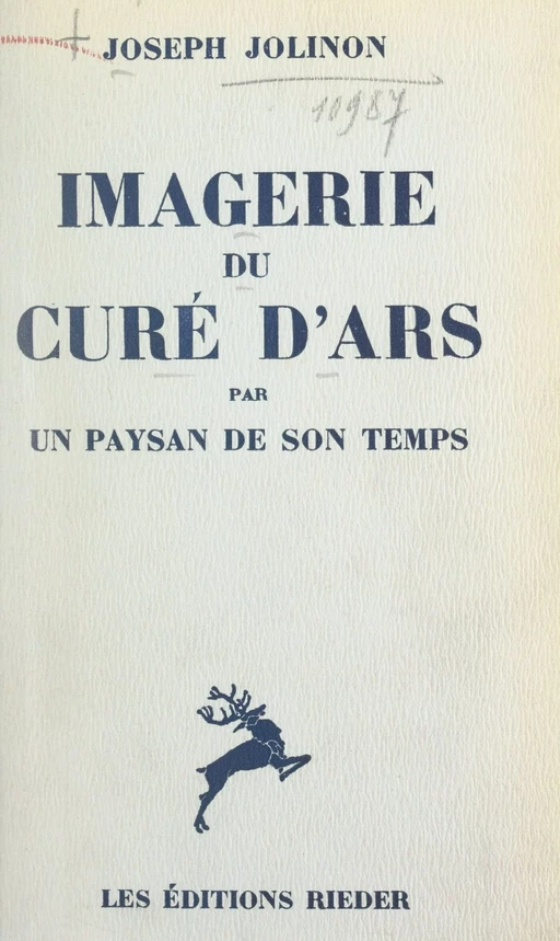 Imagerie du curé d'Ars - Joseph Jolinon - FeniXX réédition numérique