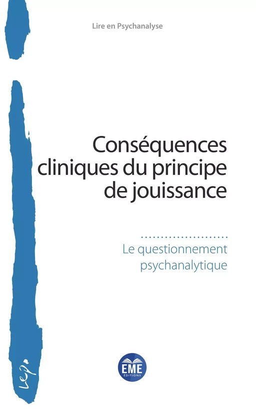 Conséquences cliniques du principe de jouissance -  - EME Editions