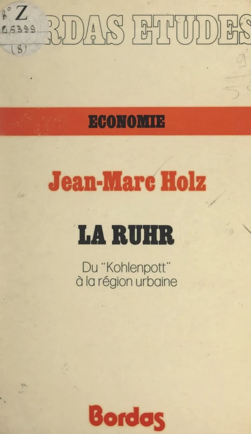 La Ruhr - Jean-Marc Holz - FeniXX réédition numérique