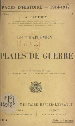 Le traitement des plaies de guerre