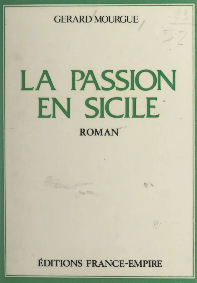 La passion en Sicile - Gérard Mourgue - FeniXX réédition numérique