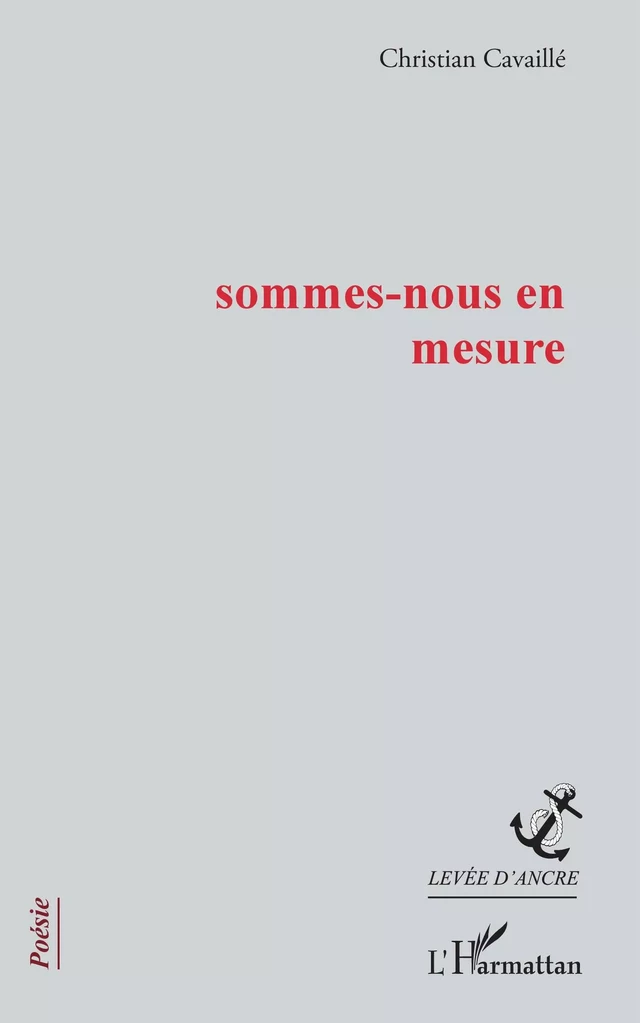 sommes-nous en mesure - Christian Cavaillé - Editions L'Harmattan