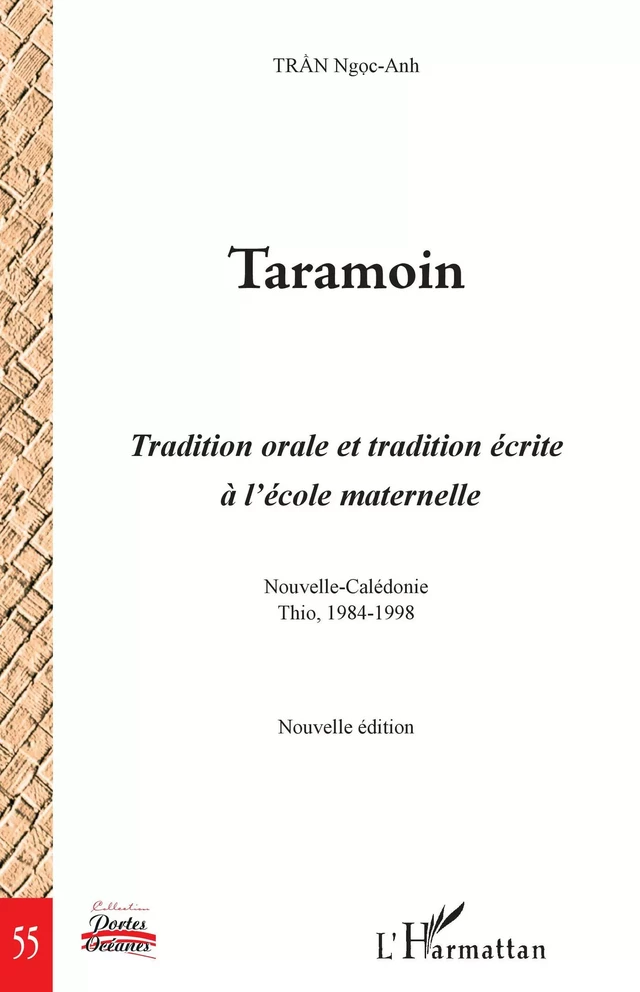 Taramoin -  Tran Ngoc-Anh - Editions L'Harmattan