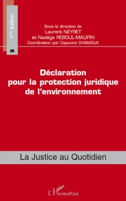 Déclaration pour la protection juridique de l'environnement