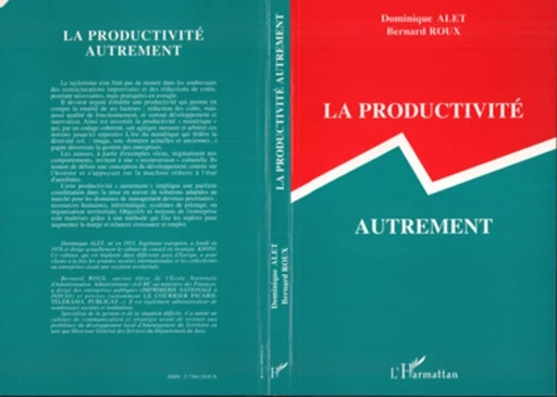 La productivité autrement - Bernard Roux, Dominique Alet - Editions L'Harmattan