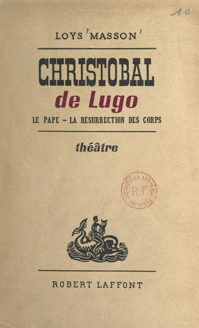 Christobal de Lugo - Loys Masson - FeniXX réédition numérique