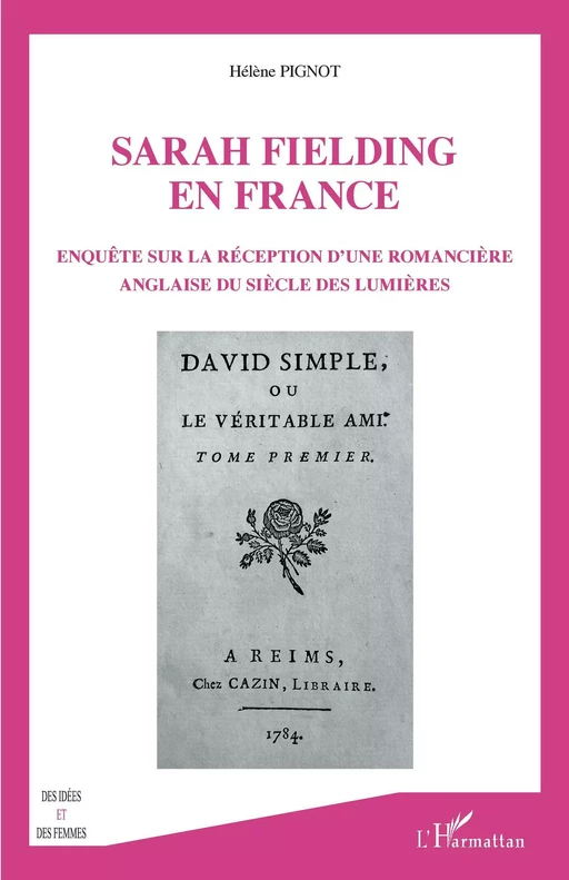 Sarah Fielding en France - Hélène Pignot - Editions L'Harmattan