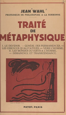 Traité de métaphysique