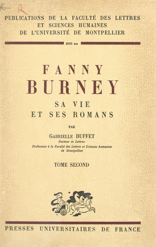 Fanny Burney, sa vie et ses romans (2) - Gabrielle Buffet - FeniXX réédition numérique