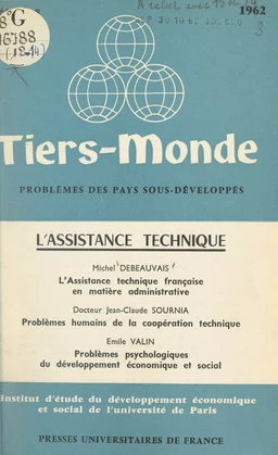 L'assistance technique : l'assistance technique française en matière administrative