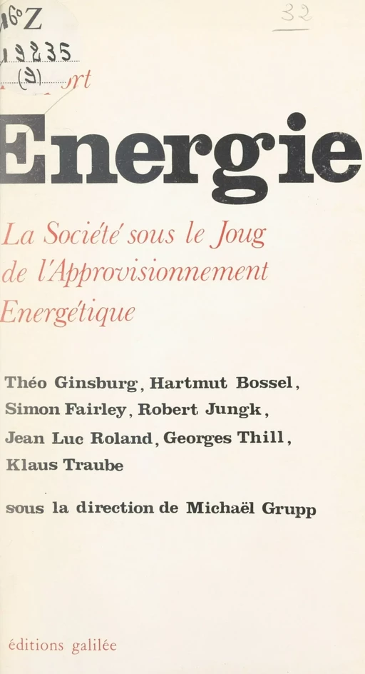 Énergie - Hartmut Bossel - FeniXX réédition numérique