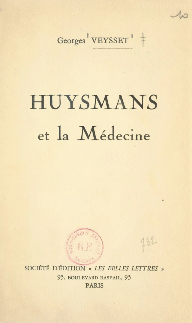 Huysmans et la médecine - Georges Veysset - FeniXX réédition numérique