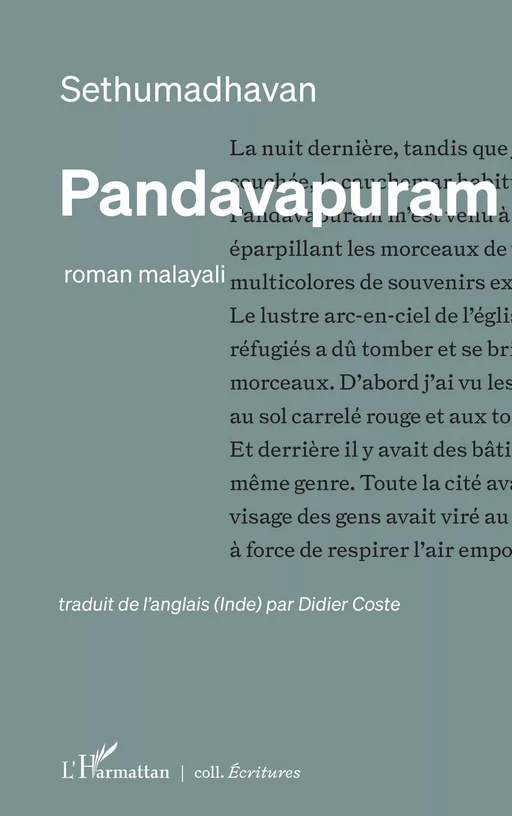 Pandavapuram -  Sethumadhavan - Editions L'Harmattan