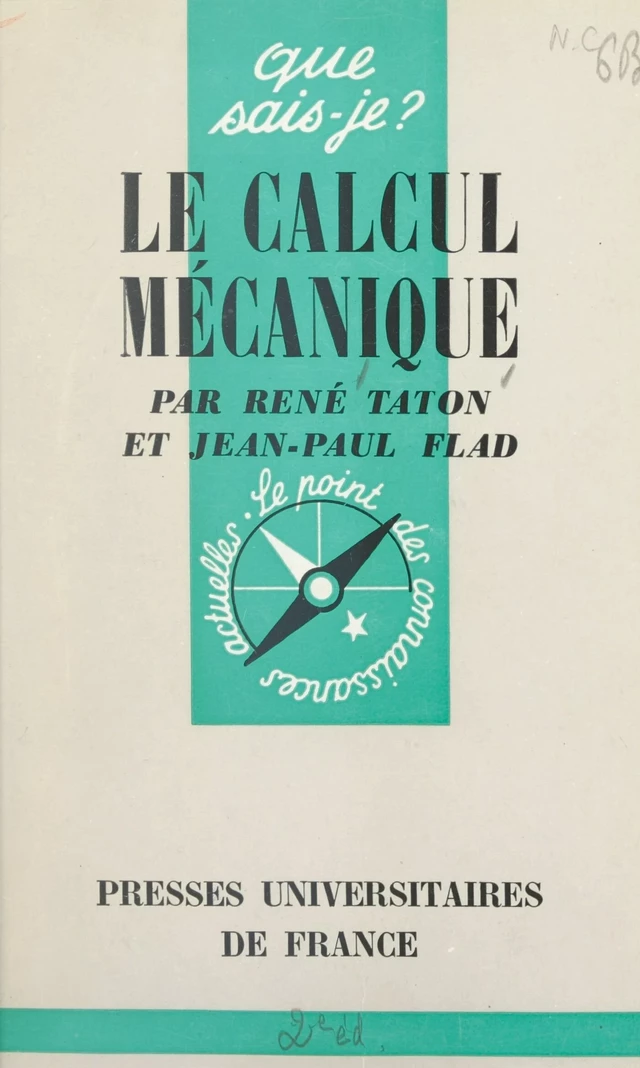 Le calcul mécanique - Jean-Paul Flad, René Taton - FeniXX réédition numérique