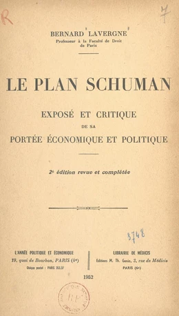 Le plan Schuman