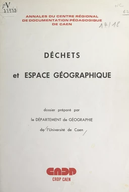 Déchets et espace géographique