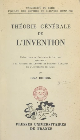 Théorie générale de l'invention