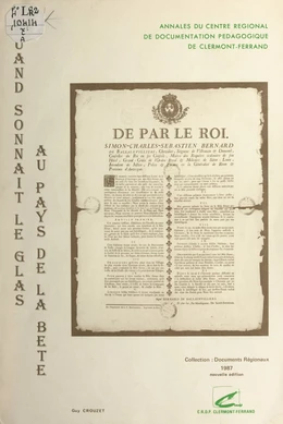 Quand sonnait le glas au pays de la Bête