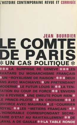 Le Comte de Paris, un cas politique