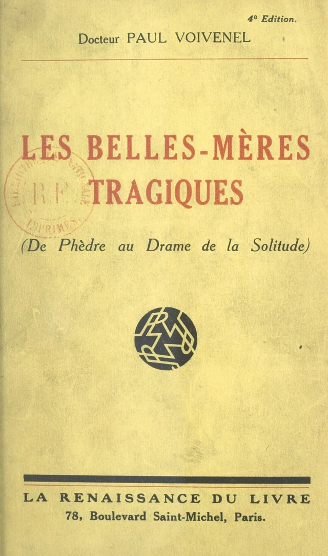 Les belles-mères tragiques - Paul Voivenel - FeniXX réédition numérique