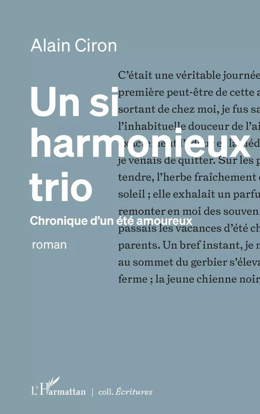 Un si harmonieux trio - Alain CIRON - Editions L'Harmattan