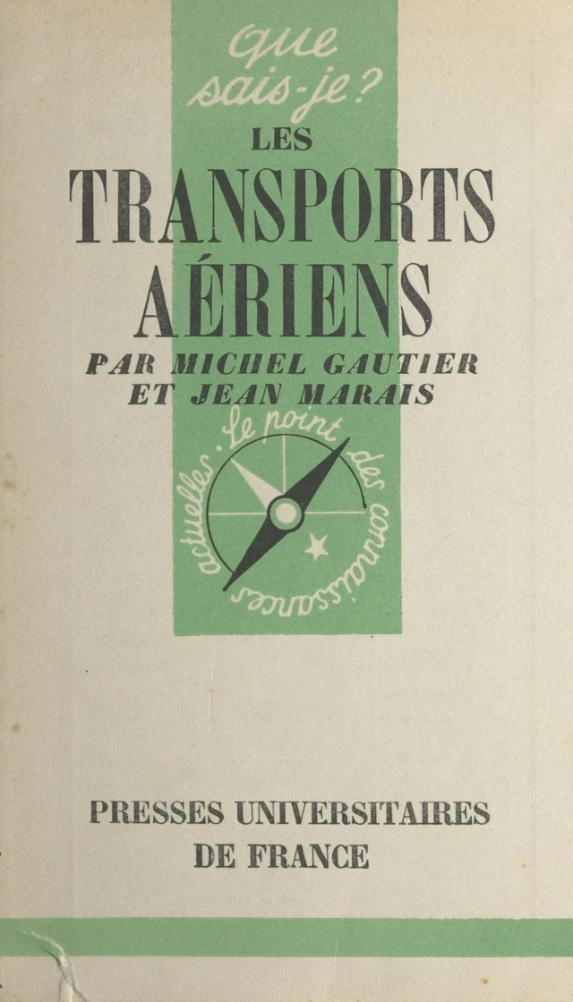 Les transports aériens - Michel GAUTIER, Jean Marais - FeniXX réédition numérique