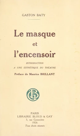 Le masque et l'encensoir