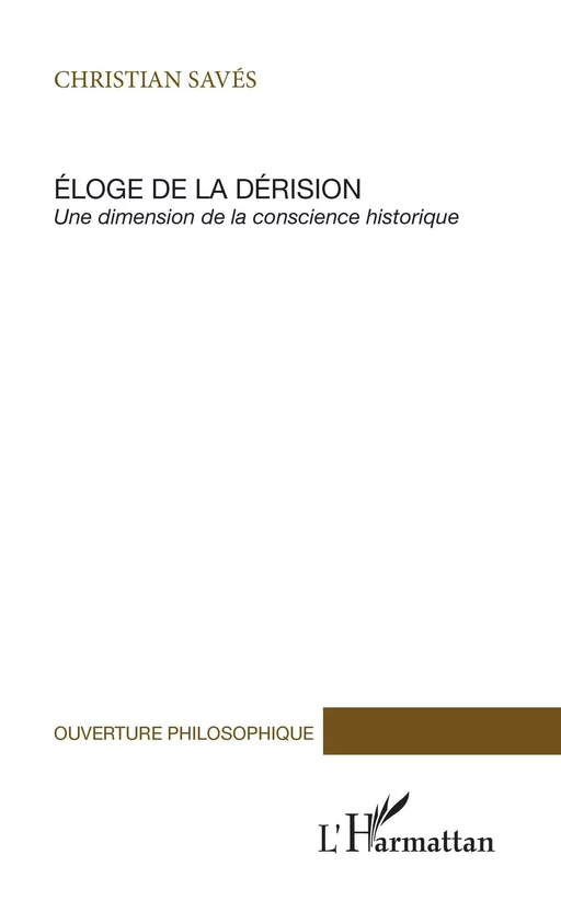 Eloge de la dérision - Christian Savés - Editions L'Harmattan