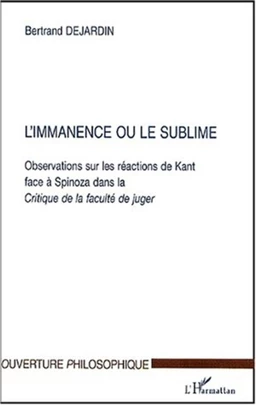 L'IMMANENCE OU LE SUBLIME