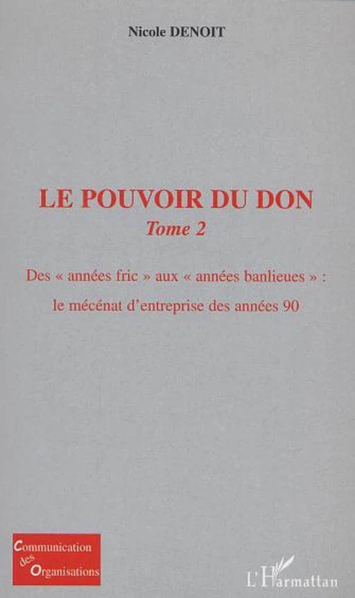 LE POUVOIR DU DON - Nicole Denoit - Editions L'Harmattan