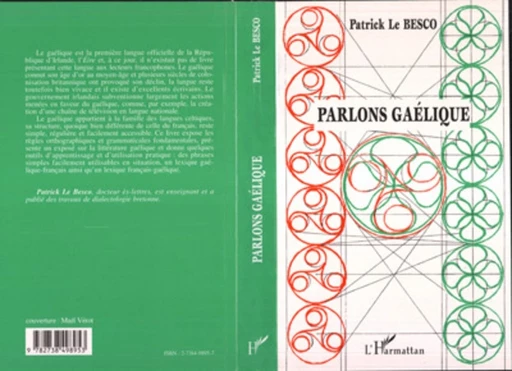 PARLONS GAÉLIQUE (Irlande) - Patrick Le Besco - Editions L'Harmattan