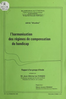 L'harmonisation des régimes de compensation du handicap