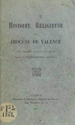 Histoire religieuse du diocèse de Valence